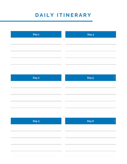 free Family Vacation Planner template