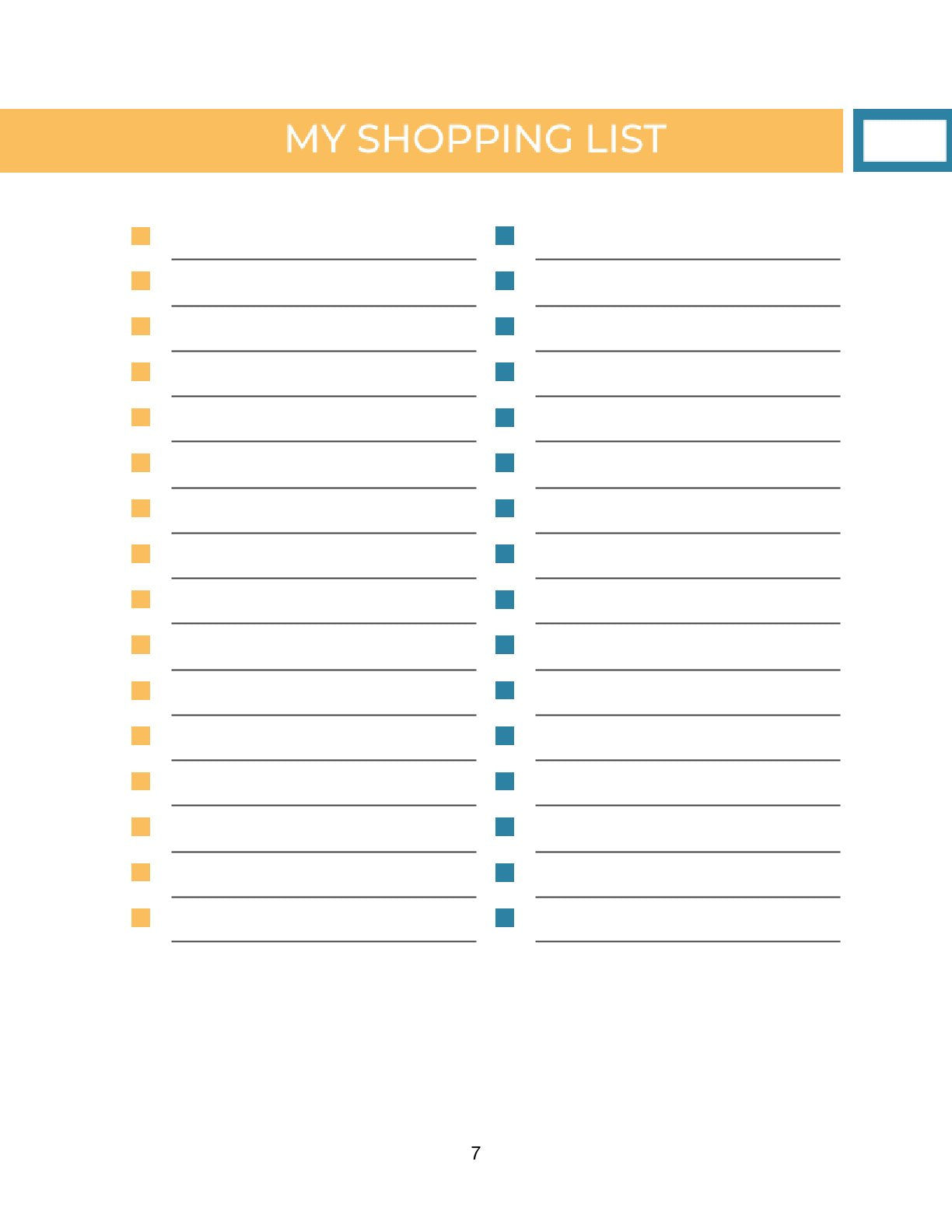 Free Digital Personal Planner Template