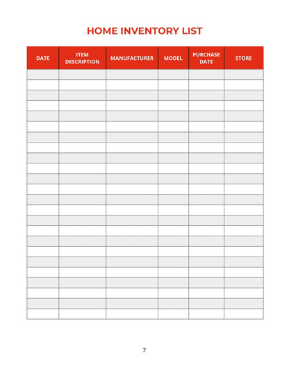 Free Home Renovation Project Planner Template