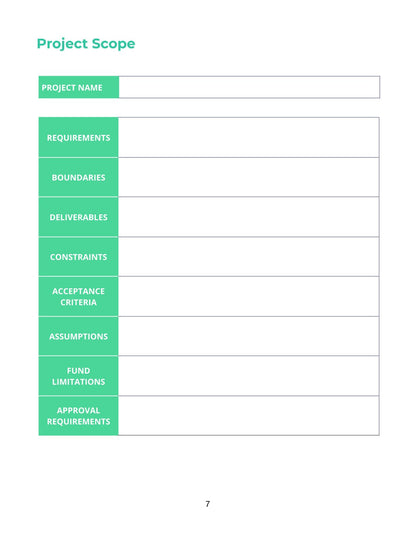 Free Software Development Planner Template