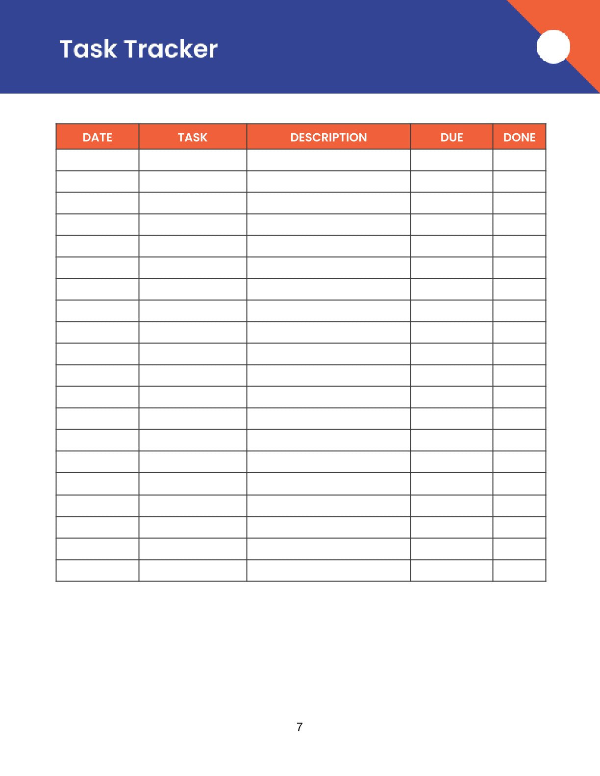 Free Modern Personal Planner Template