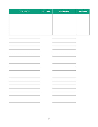 Free Family Medical Planner Template