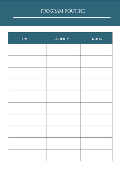 Free Online Event Planner Template