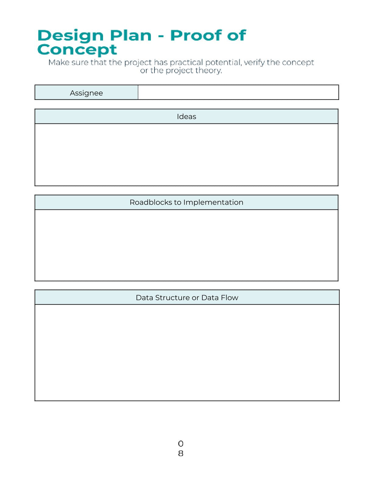 Free Software Project Planner Template