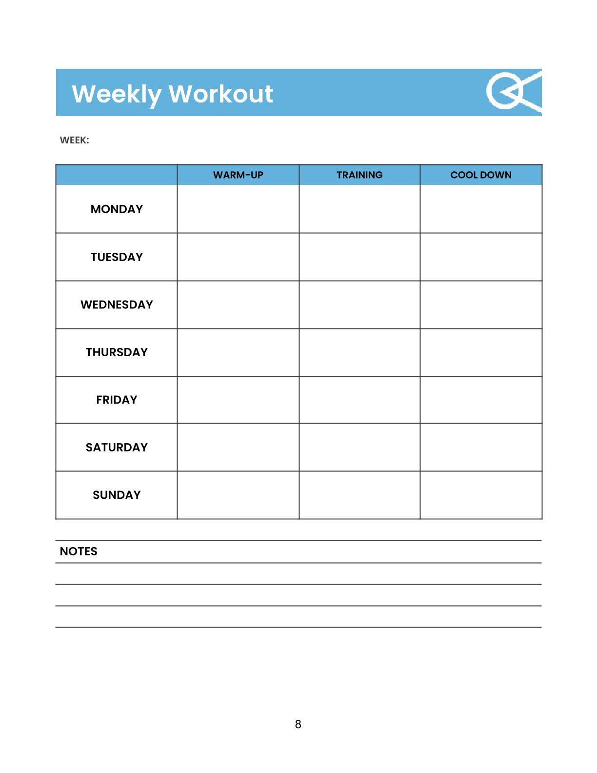 Free Weekly Personal Planner Template