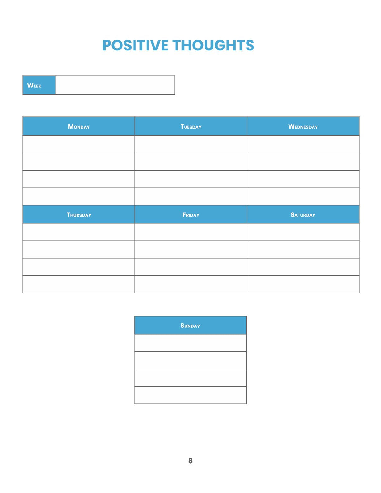 Free Mental Health Planner Template