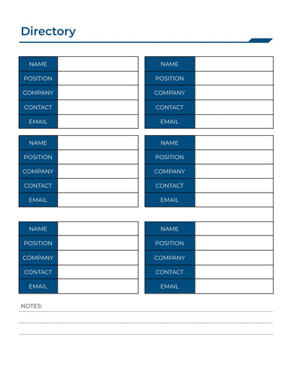 Free Printable Work Planner Template