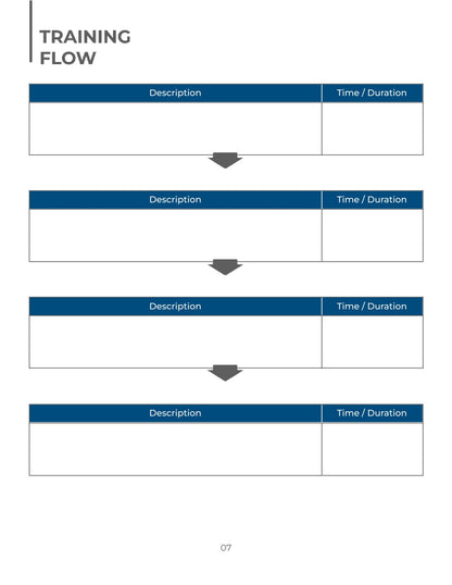 Free Team Training Planner Template