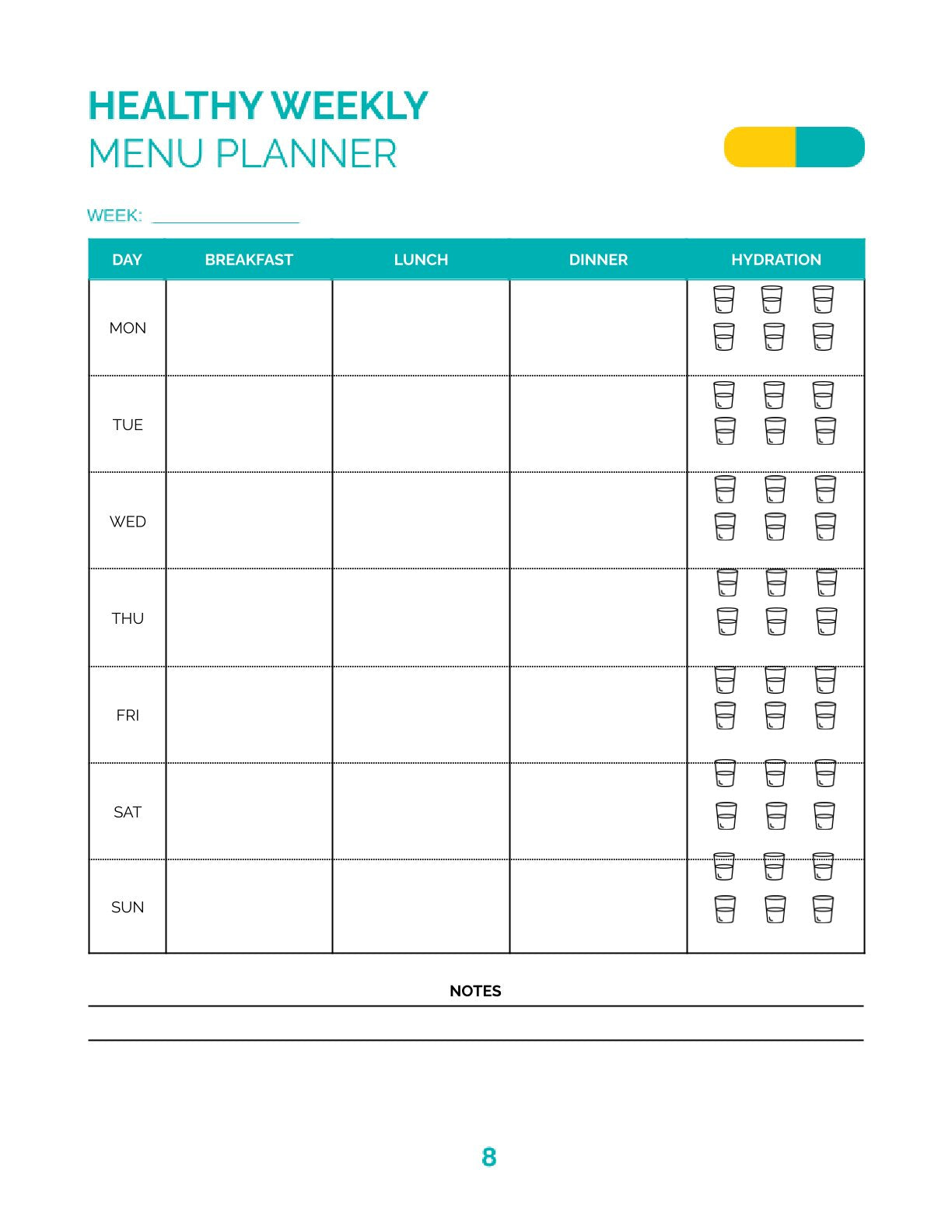 Free Medicine Personal Planner Template