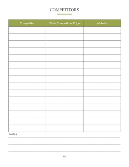 Free Etsy Marketing Planner Template