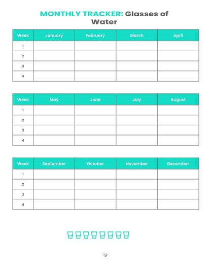 Free Monthly Health Planner Template