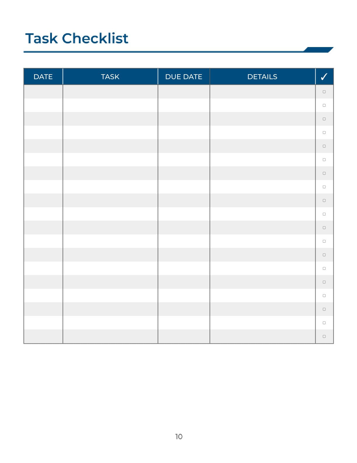 Free Printable Work Planner Template