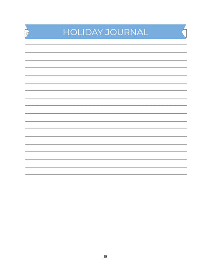 Free Holiday Story Planner Template