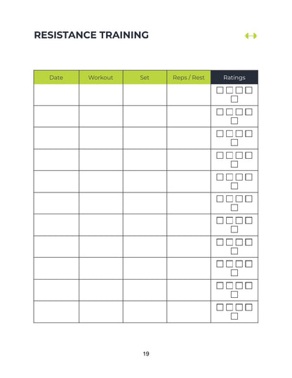 Free Fitness Training Planner Template