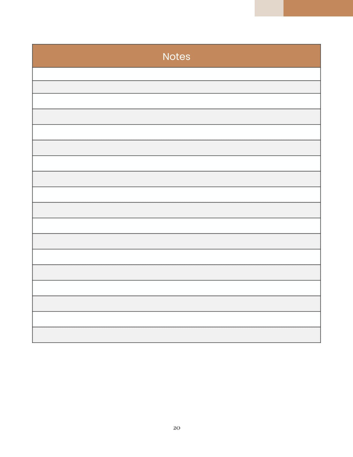 Free Gym Training Planner Template