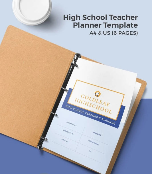 Free High School Teacher Planner Template