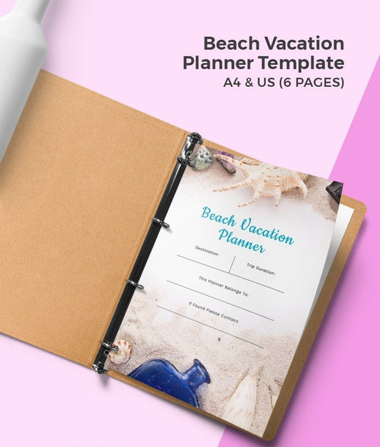 Free Beach Vacation Planner Template