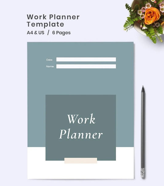 Free Work Planner Template