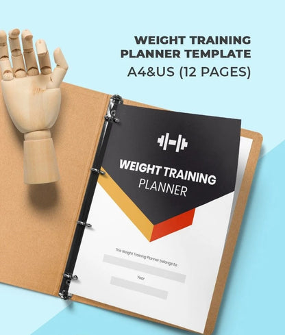 Free Weight Training Planner Template