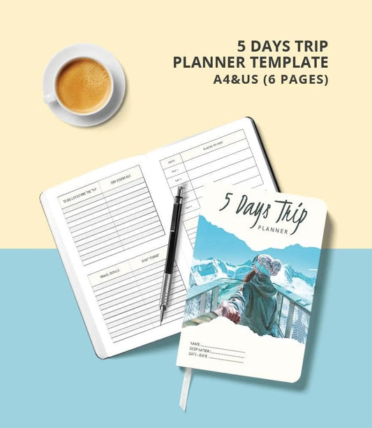 Free 5 Days Trip Planner Template