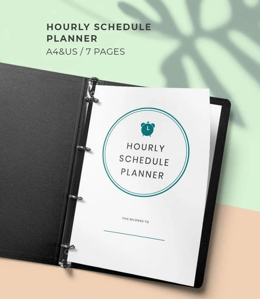 Free Hourly Schedule planner template