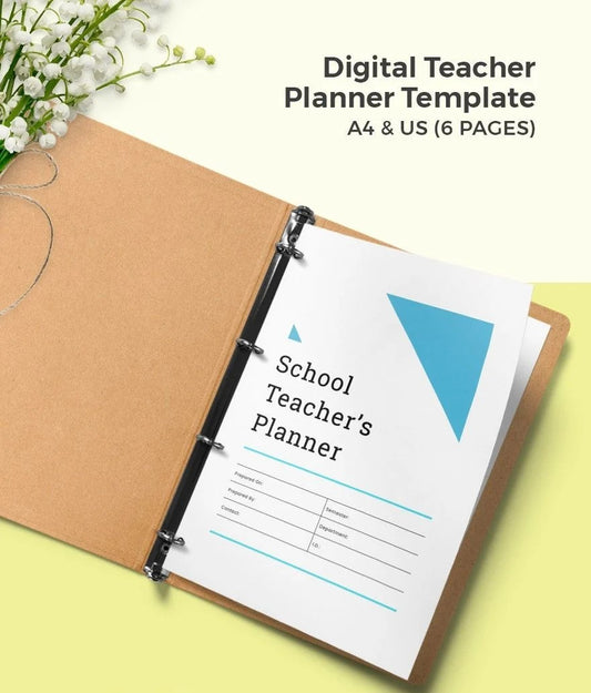 Free Digital Teacher Planner Template