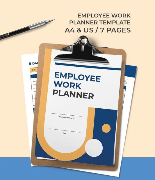 Free Employee Work Planner Template