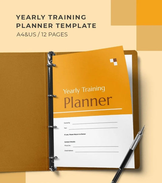 Free Yearly Training Planner Template