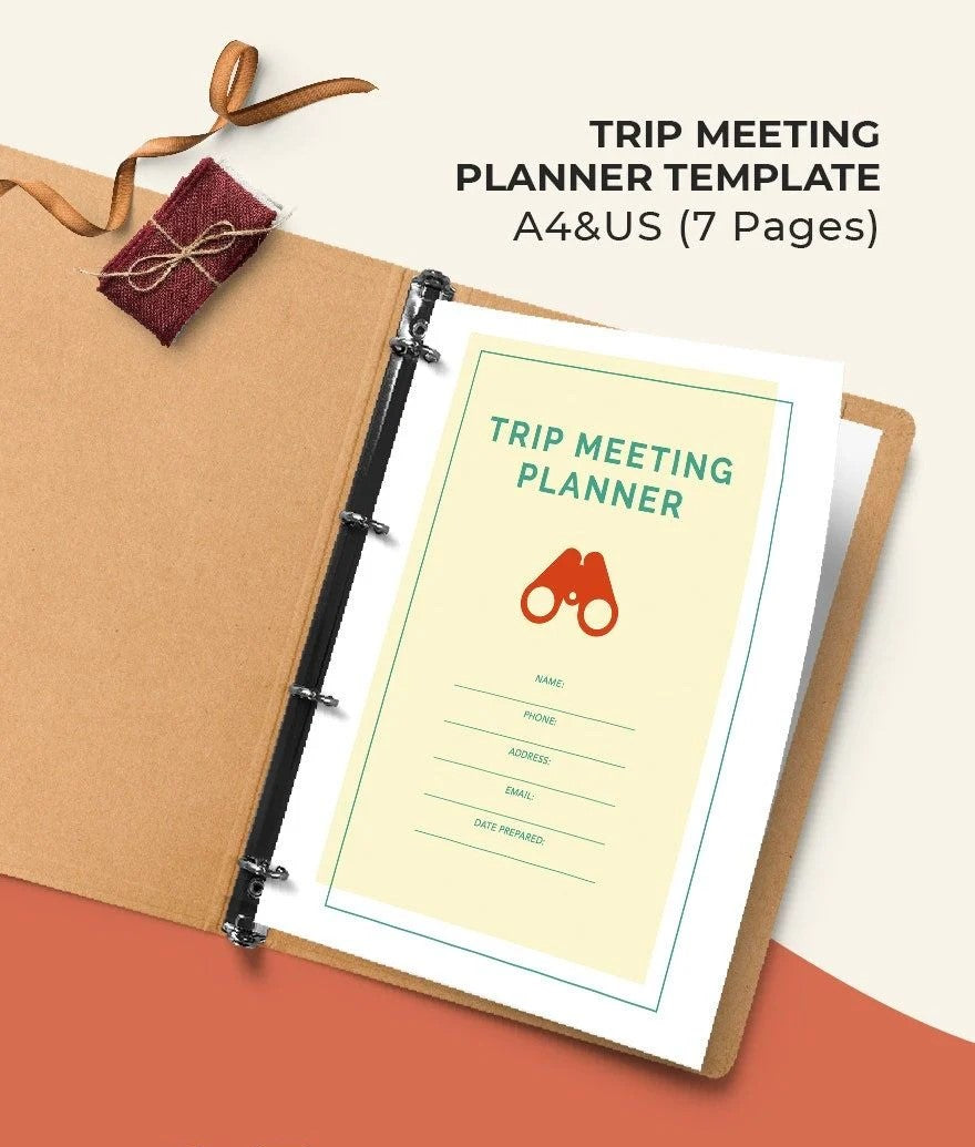 Free Trip Meeting Planner Template