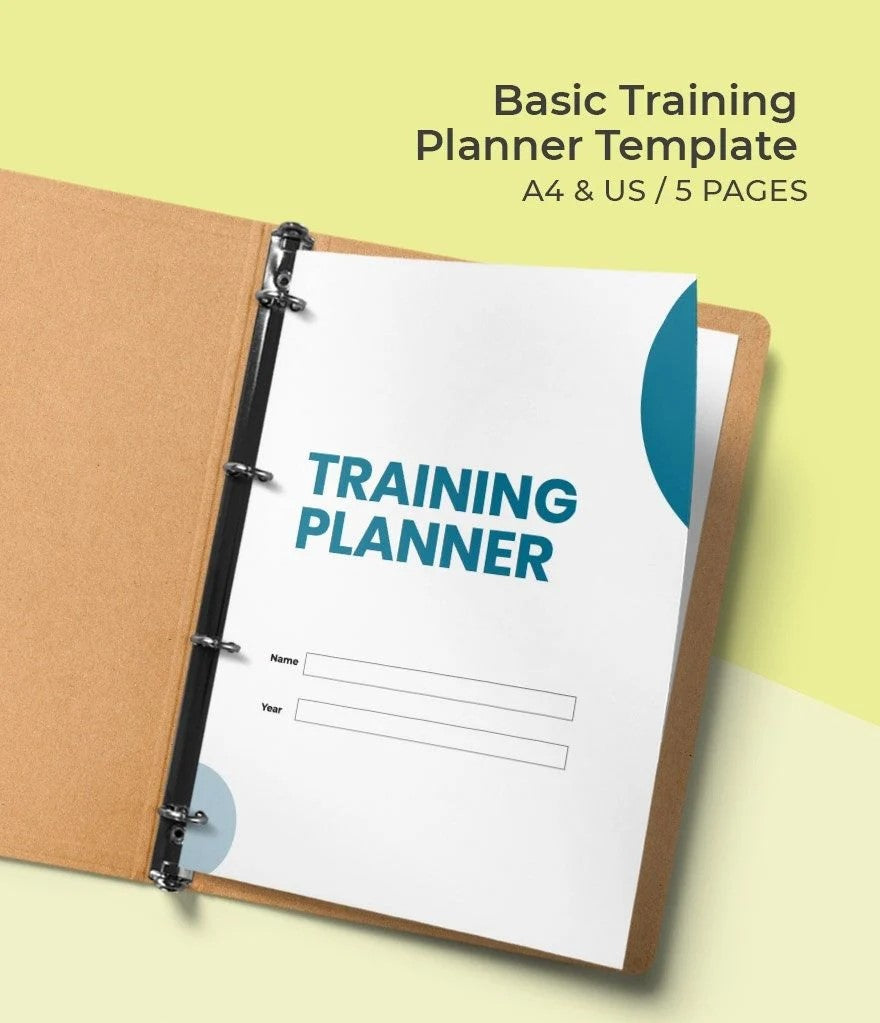 Free Basic Training Planner template