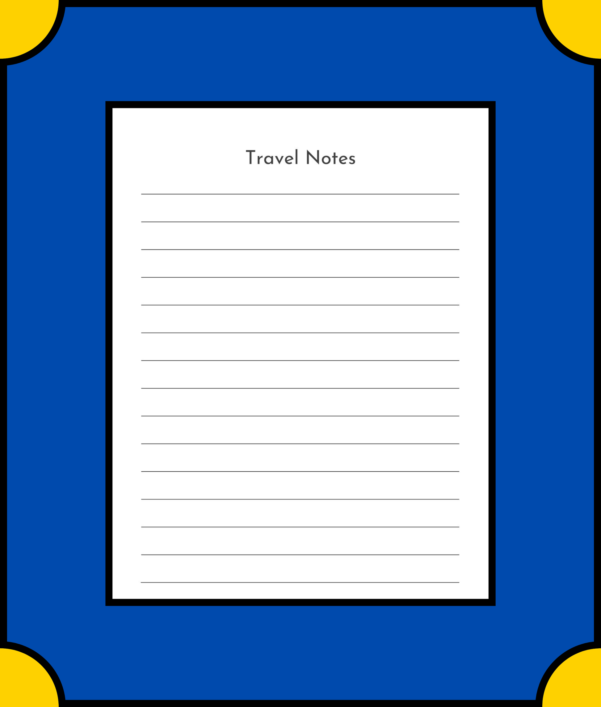 Free Digital Travel Planner Template - Plan Your Trip with Ease