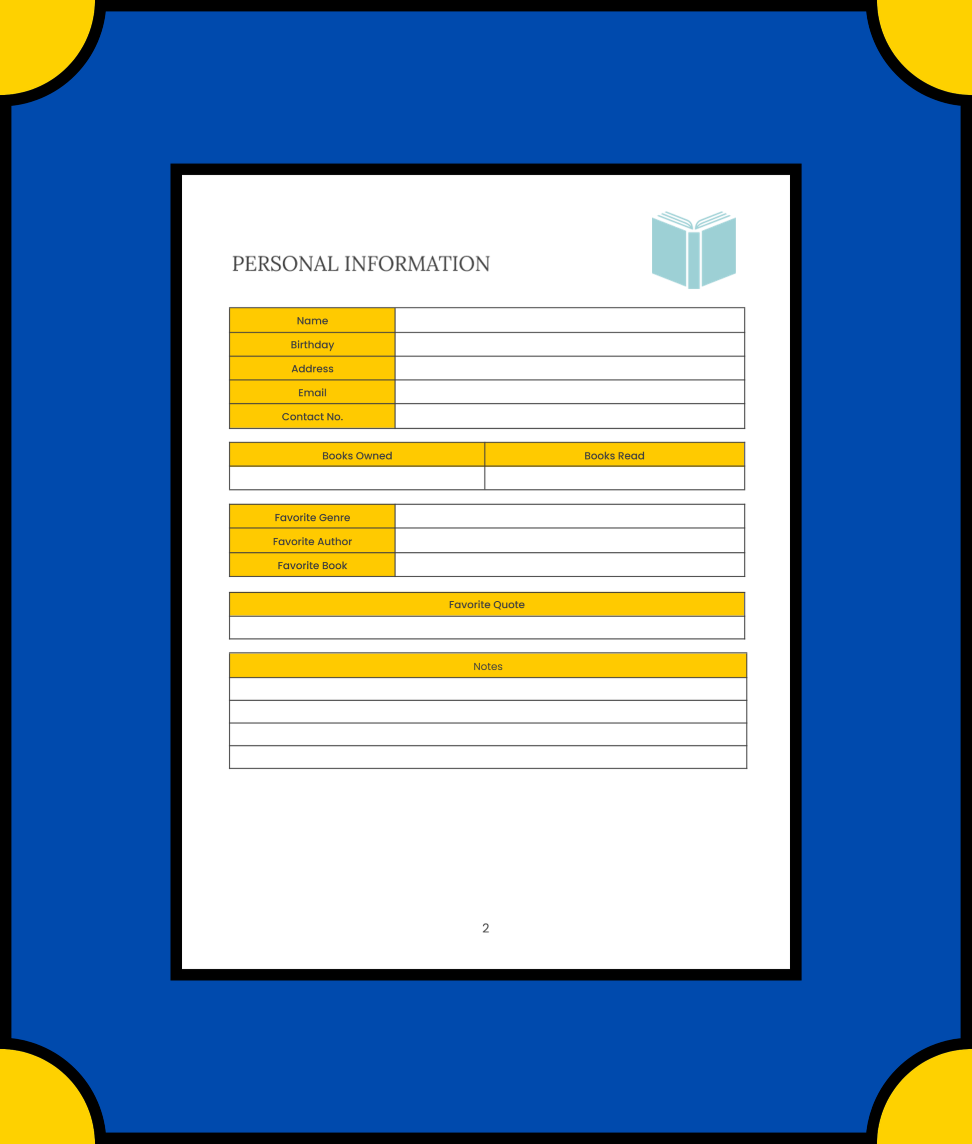 Free Non Fiction Book Planner Template - Dive Deeper into Knowledge