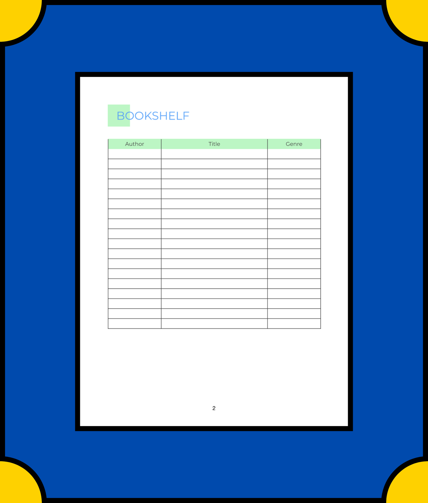 Free Digital Book Planner Template - Organize Your Reading Digitally