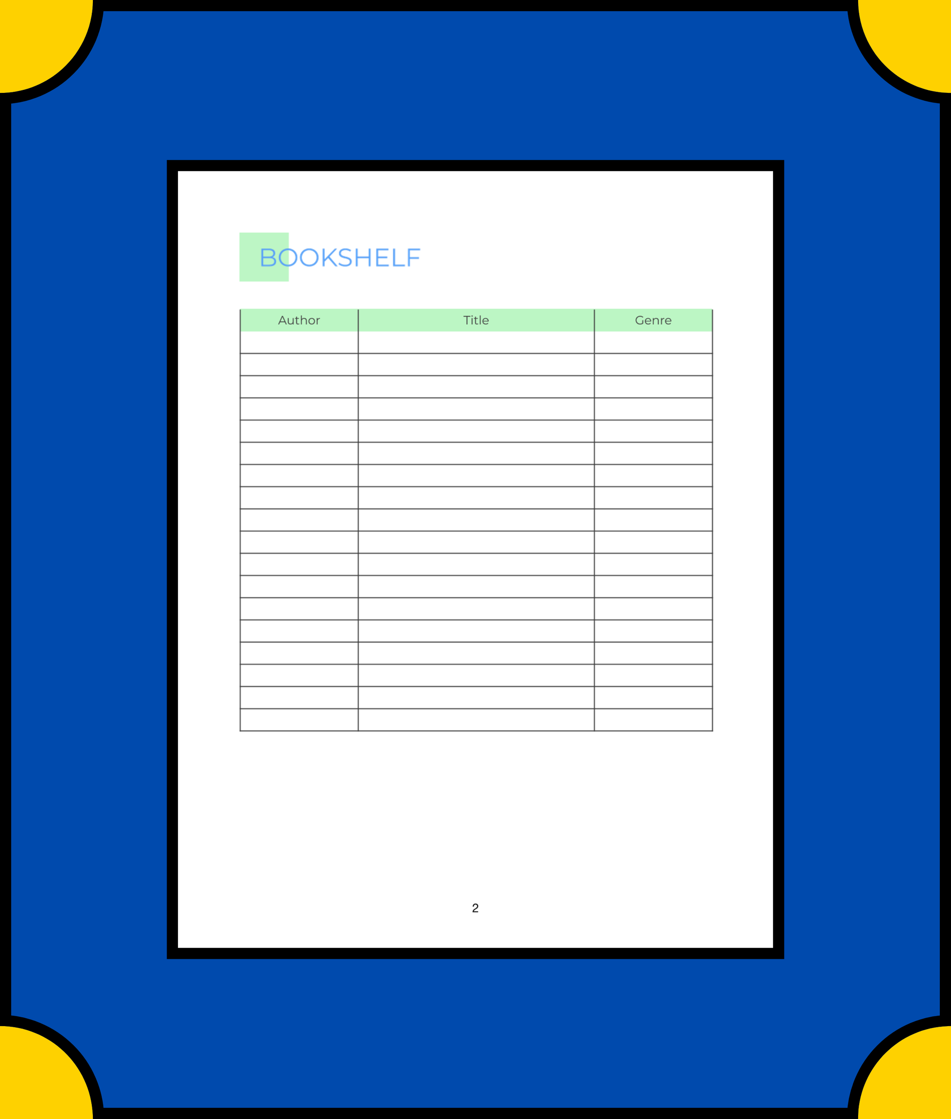 Free Digital Book Planner Template - Organize Your Reading Digitally