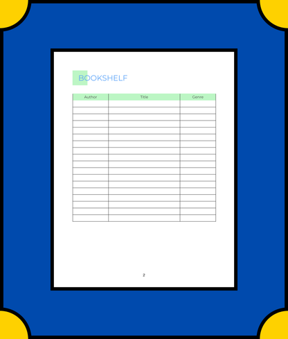 Free Digital Book Planner Template - Organize Your Reading Digitally