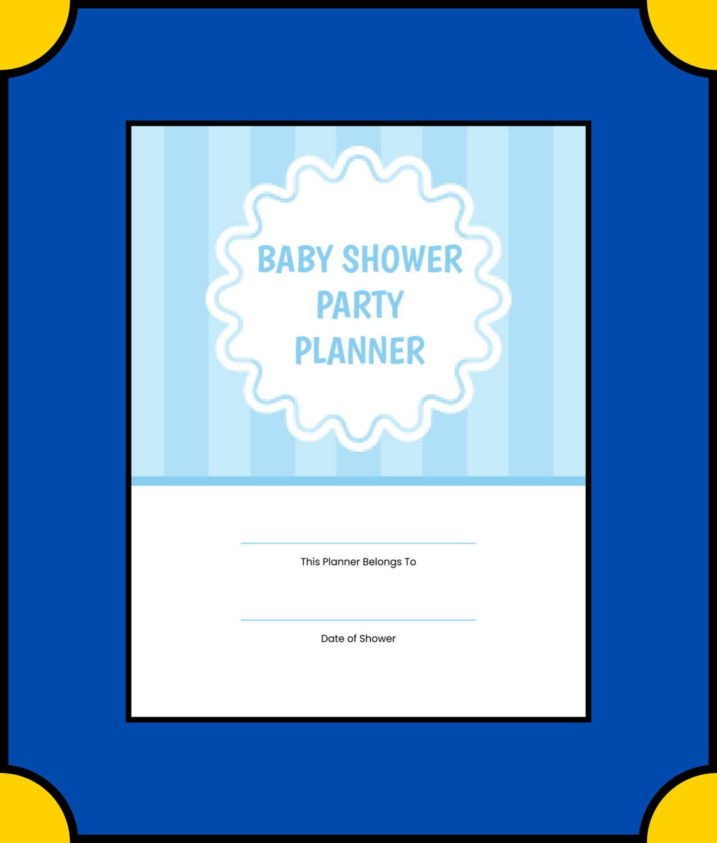 Free Baby Shower Party Planner Template - Plan, Organize & Celebrate with Ease