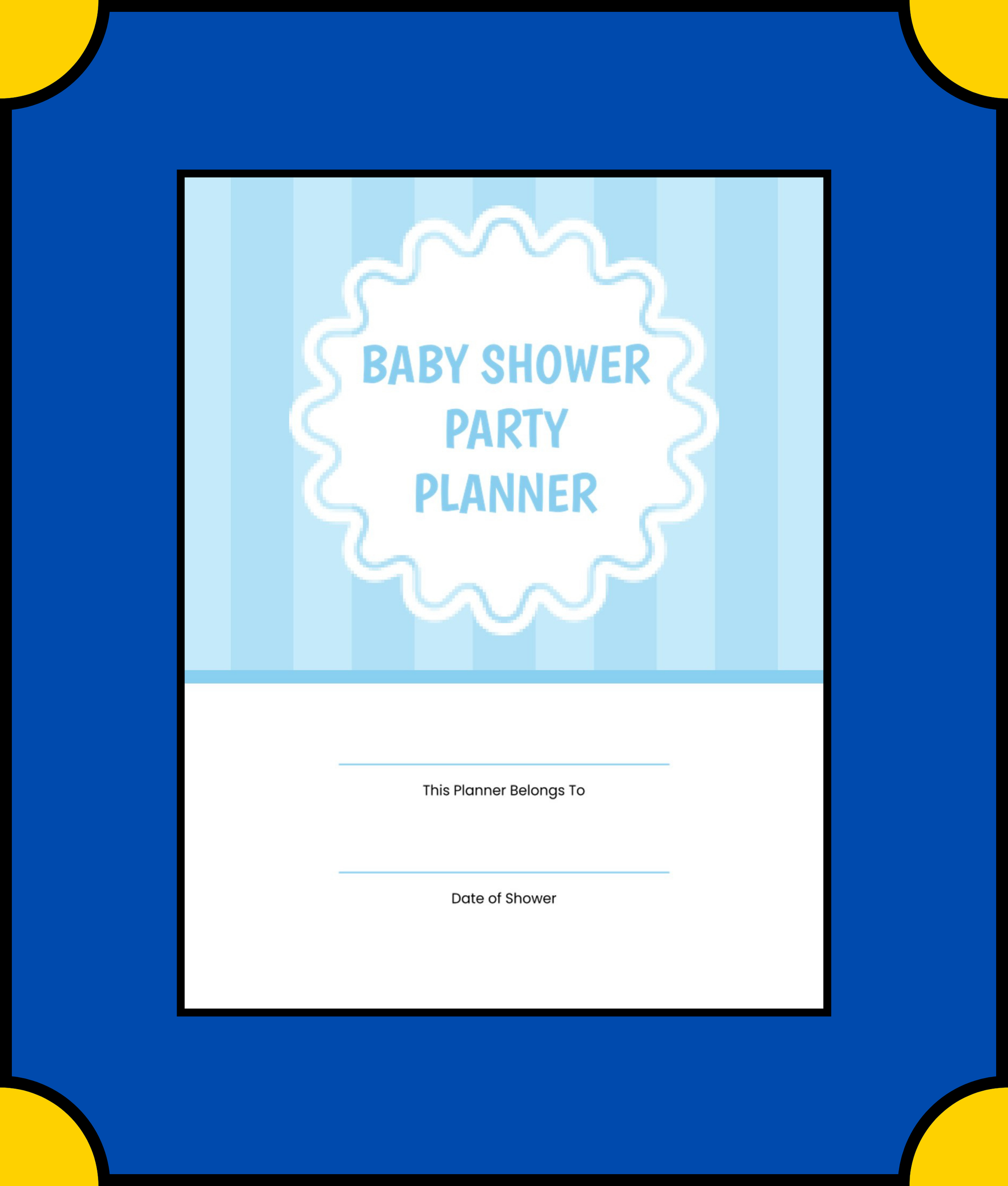 Free Baby Shower Party Planner Template - Plan, Organize & Celebrate with Ease