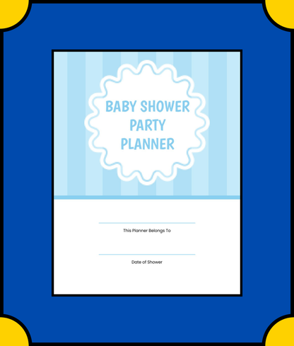 Free Baby Shower Party Planner Template - Plan, Organize & Celebrate with Ease