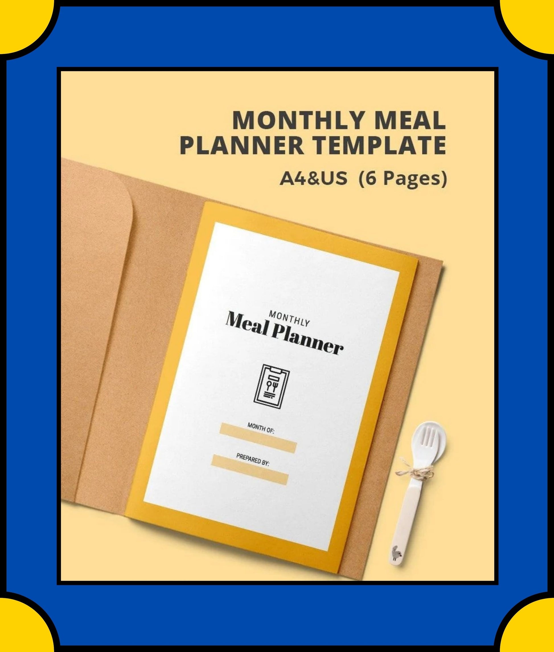 Free Monthly Meal Planner Template