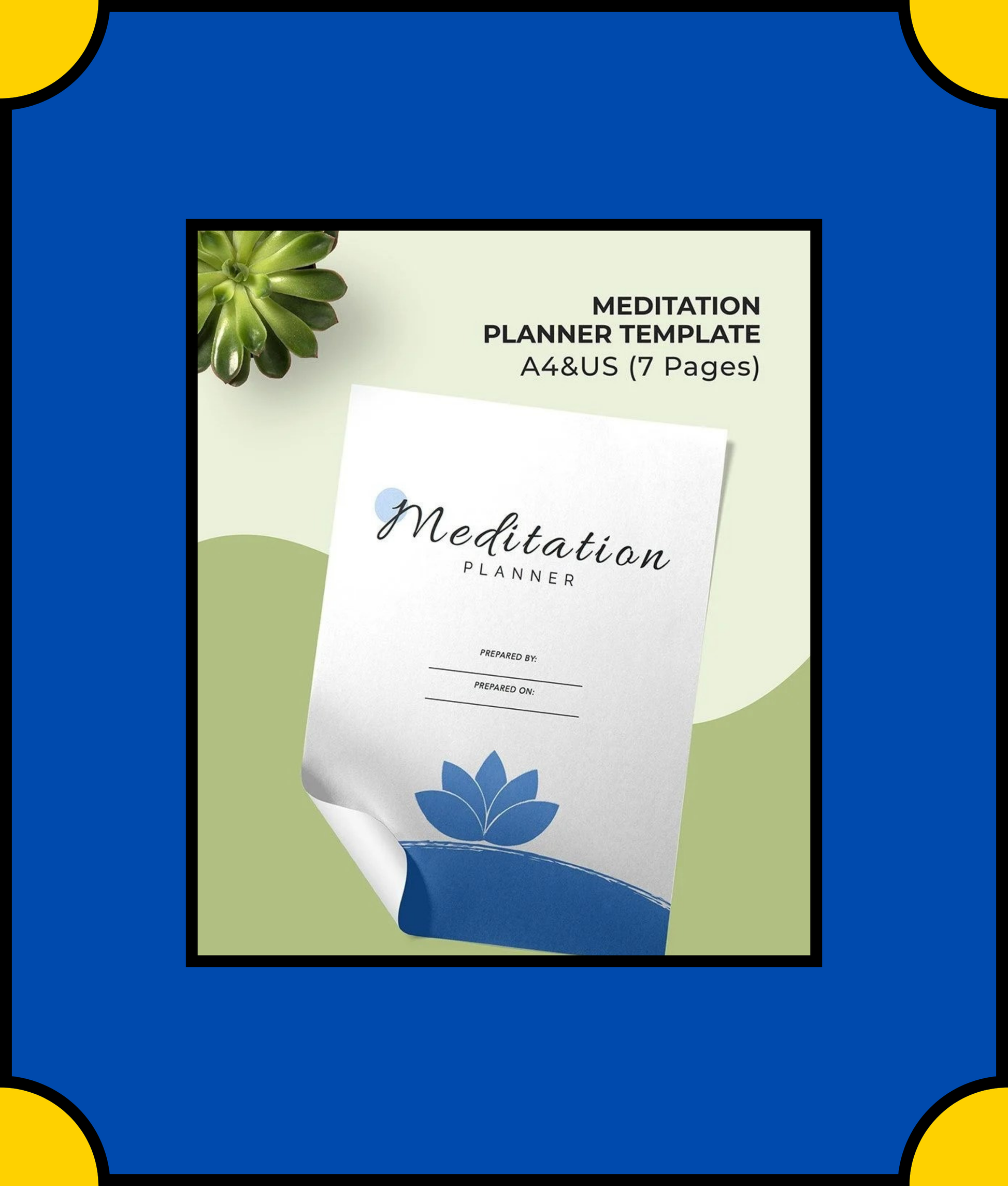 Free Meditation Planner Template