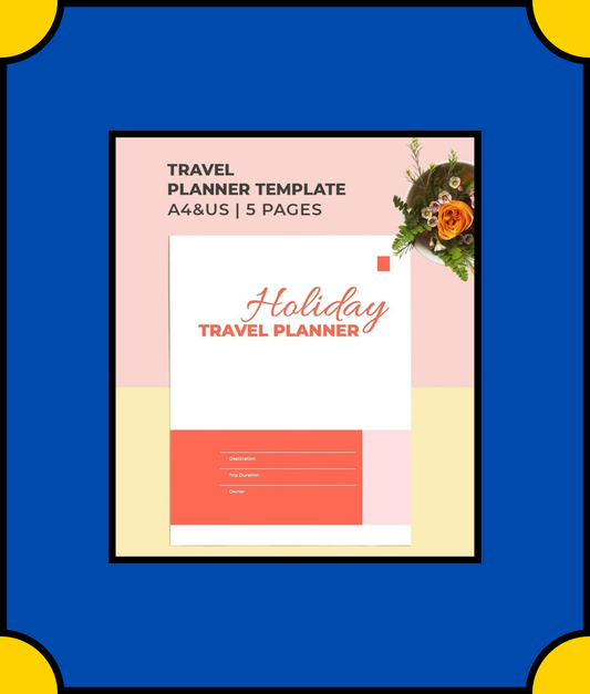 Free Holiday Travel Planner Template - Plan Your Dream Holiday