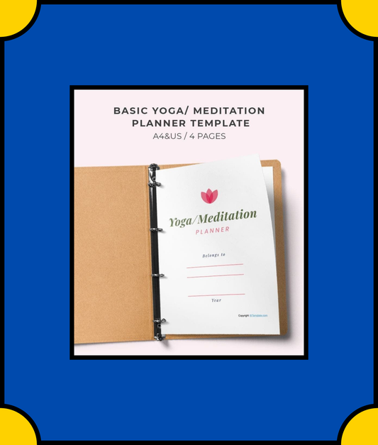 Free Basic Yoga Meditation Planner Template