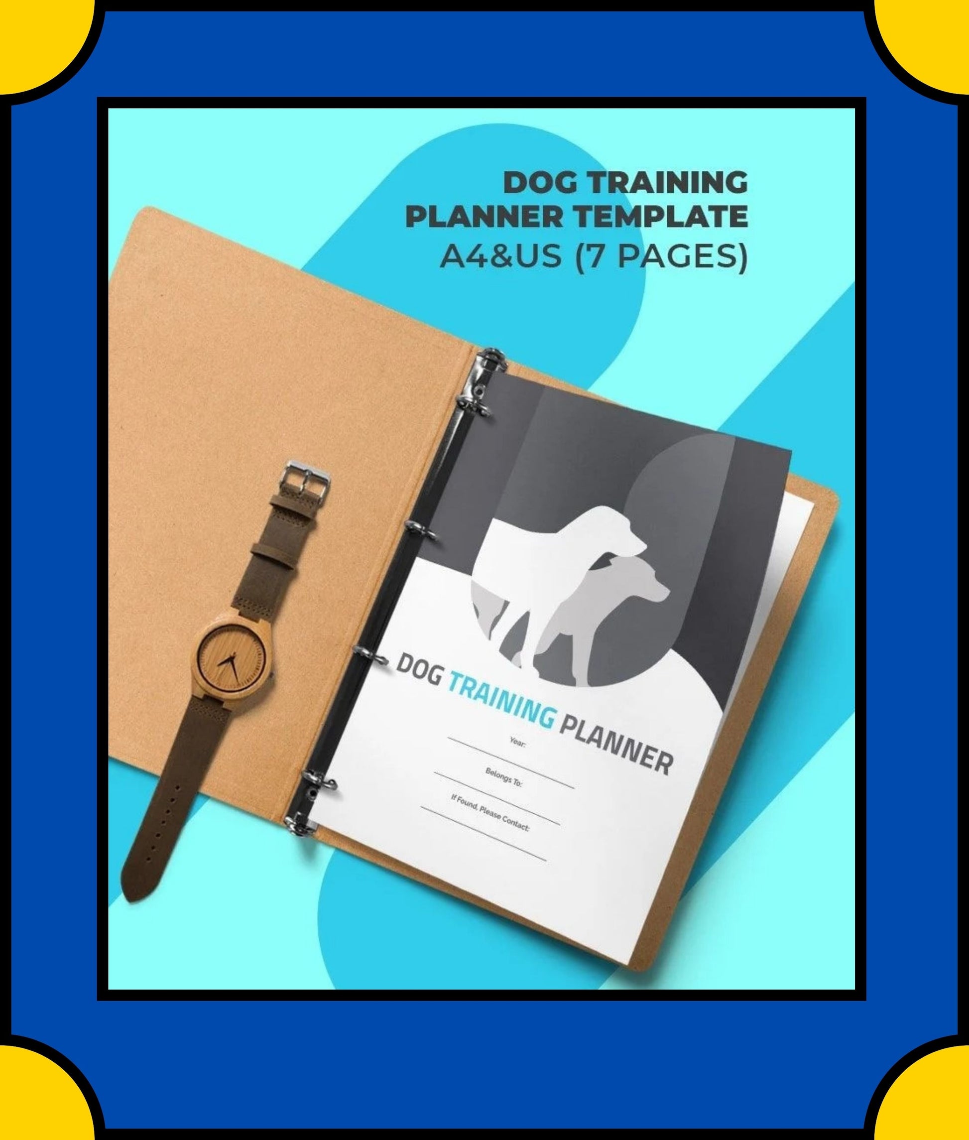 Free Sample Dog Training Planner Template