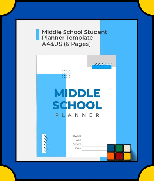 Free Middle School Student Planner Template