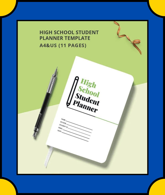 Free High School Student Planner Template