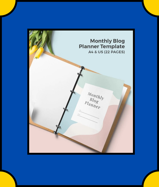 Free Monthly Blog Planner Template - Plan, Schedule, and Track Your Blog Content