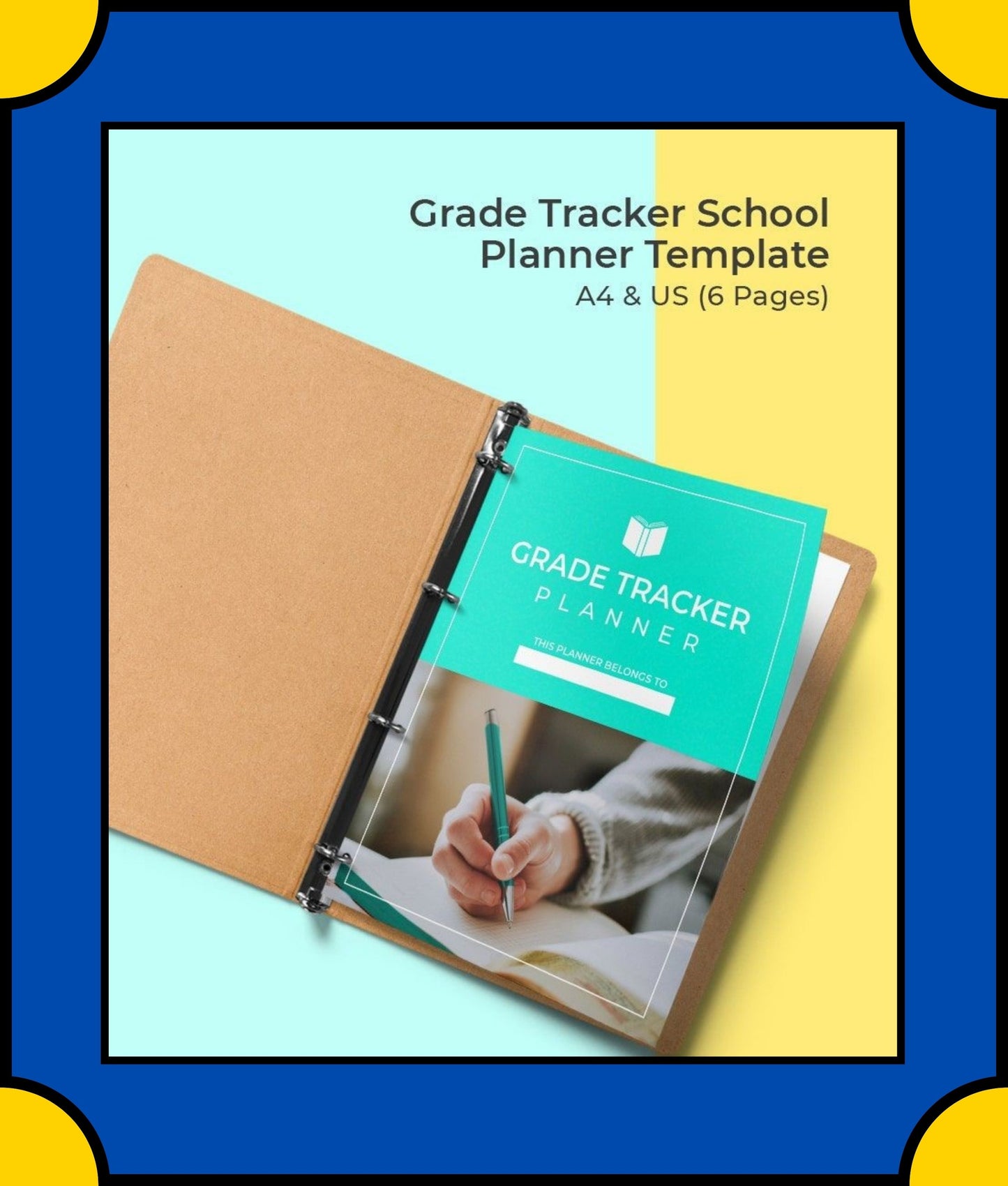 Free Grade Tracker School Planner Template