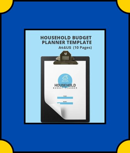 Free Household Budget Planner Template - Manage Your Home Finances