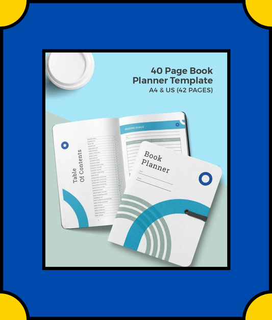 Free 40 Page Book Planner Template - Organize Your Reading and Writing