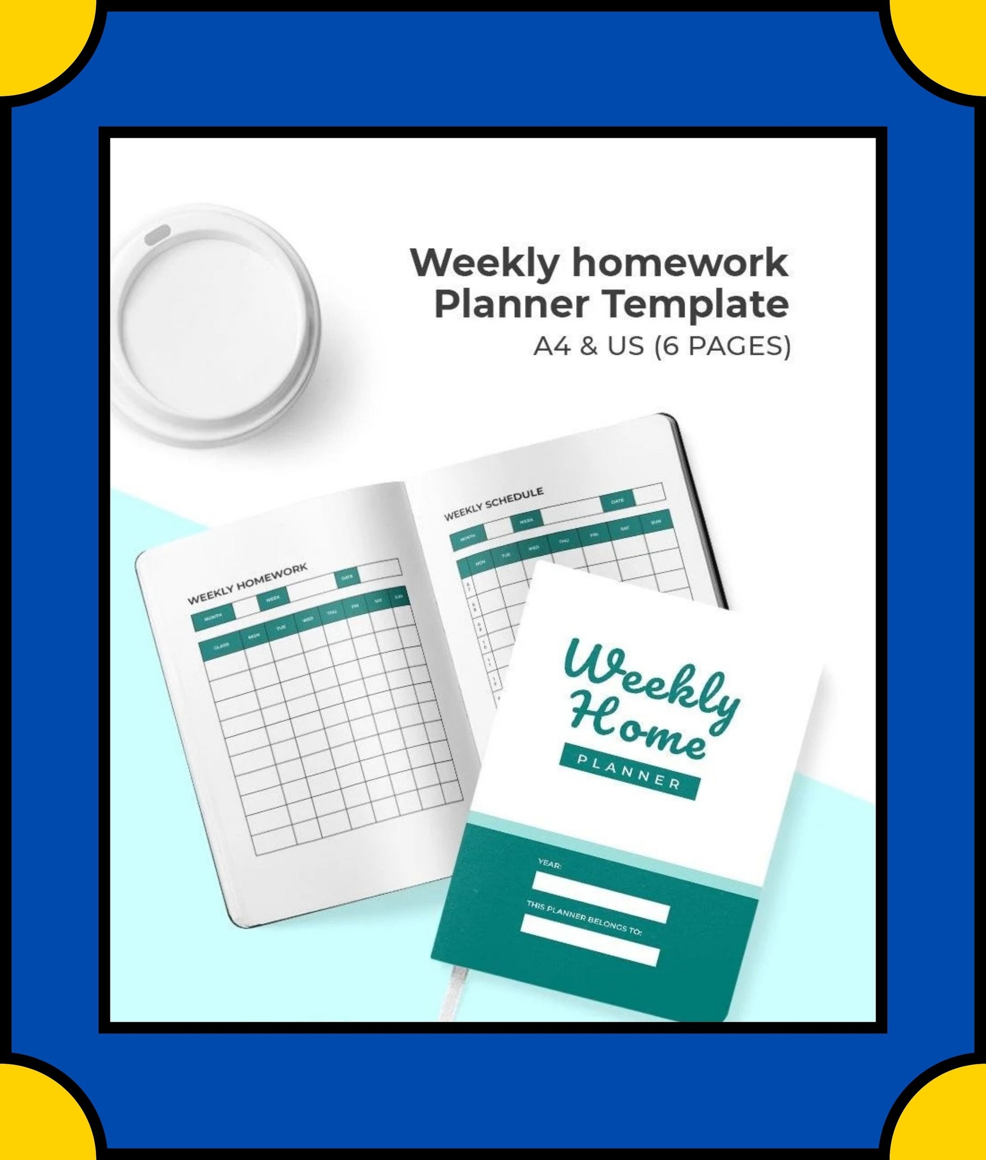 Free Weekly Homework Planner